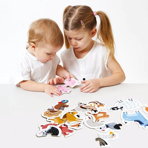 Puzzles Animales Granja Banana Panda