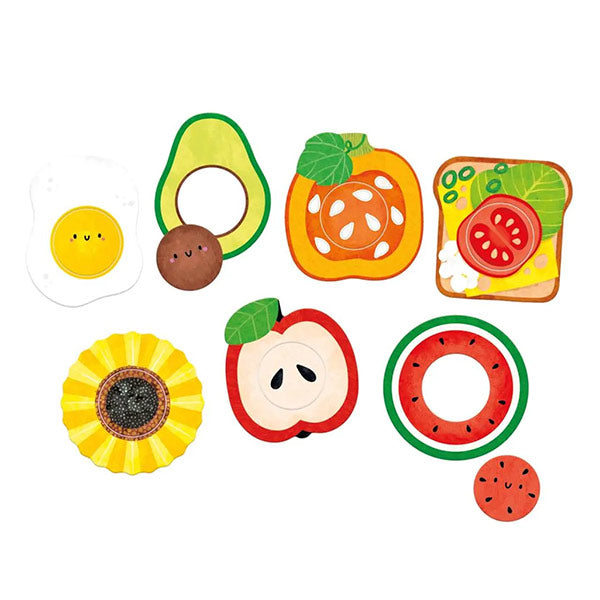 Puzzles Comida 7 en 1 Banana Panda