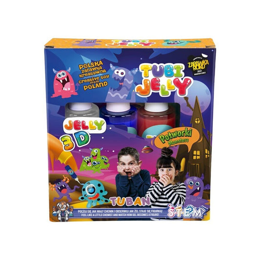 Crear Figuras Jelly 3D Monstruos Tuban 3 Colores