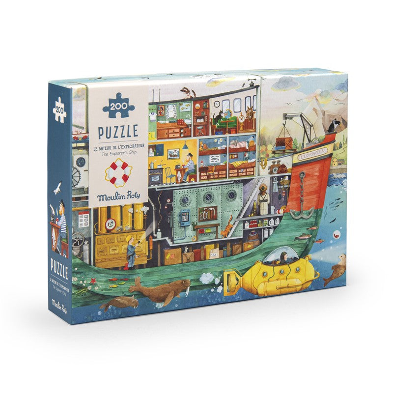 Puzzle Barco El Explorador Moulin Roty