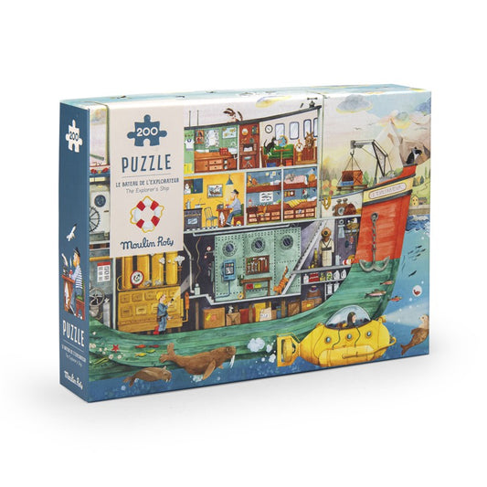 Puzzle Barco El Explorador Moulin Roty