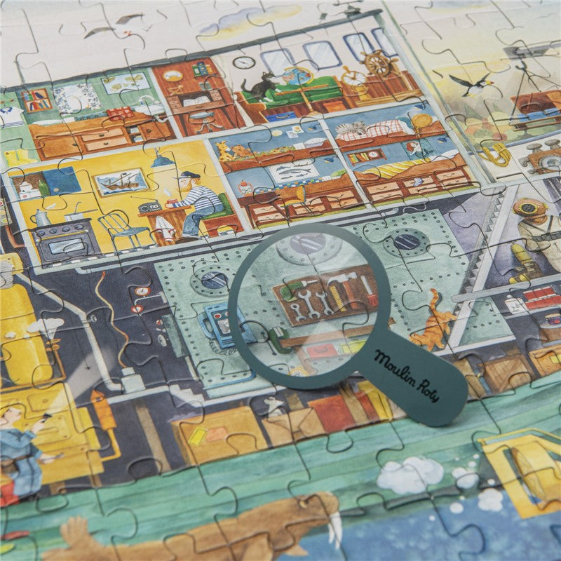 Puzzle Barco El Explorador Moulin Roty