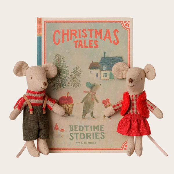 Ratones Gemelos Navideños Hermanitos En Libro Maileg