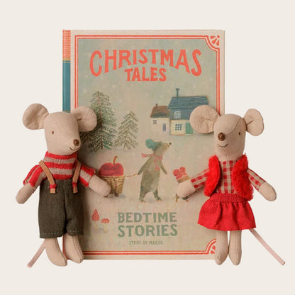 Ratones Gemelos Navideños Hermanitos En Libro Maileg