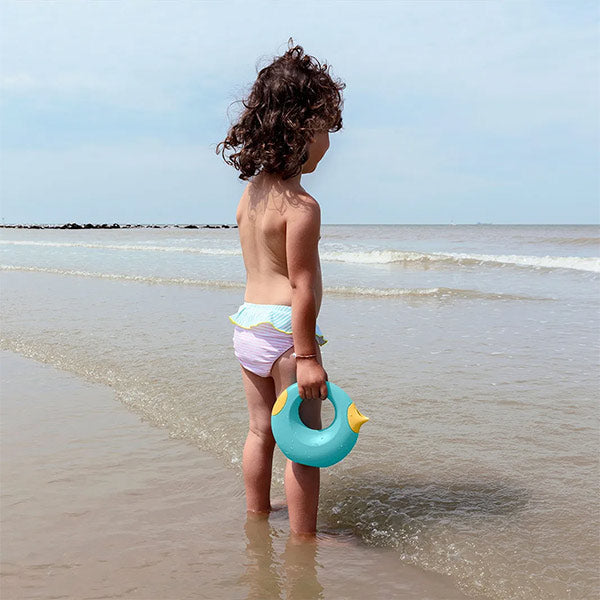 Regadera Circular Cana Pequeña Banana Blue