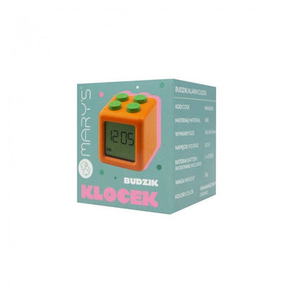 Reloj Despertador Block Naranja Mary's
