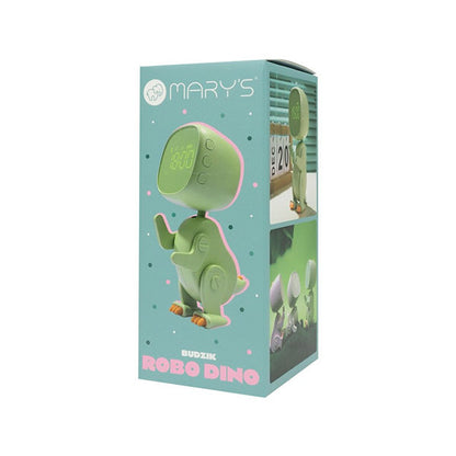 Reloj Despertador Robot Dino Verde Mary's