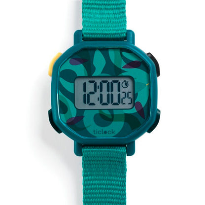Reloj Digital Green Snakes Djeco