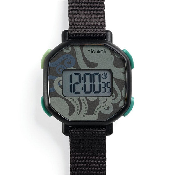 Reloj Digital Black Octopus Djeco