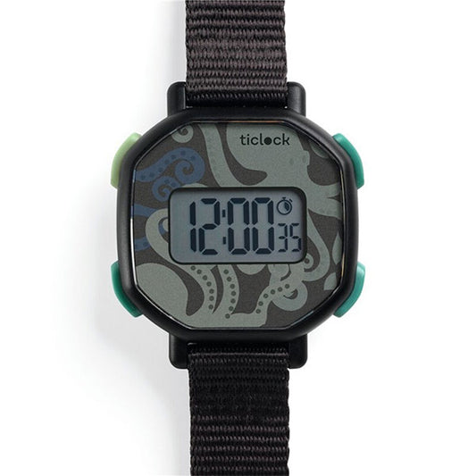 Reloj Digital Black Octopus Djeco
