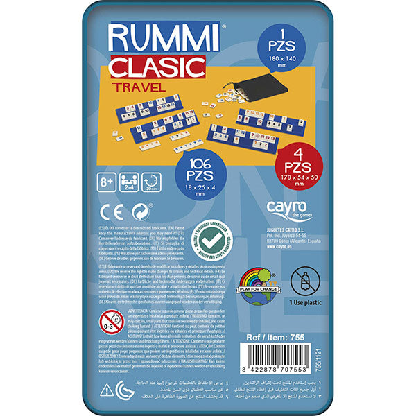 Rummi Classic Caja Metal de Viaje