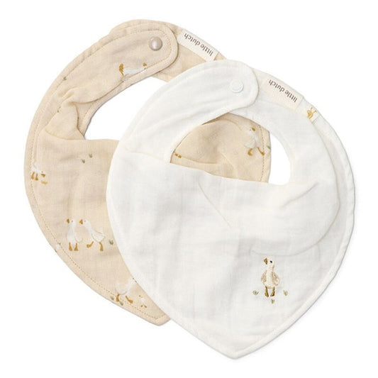 Set 2 Bandanas Muselin Newborn Naturals Little Dutch