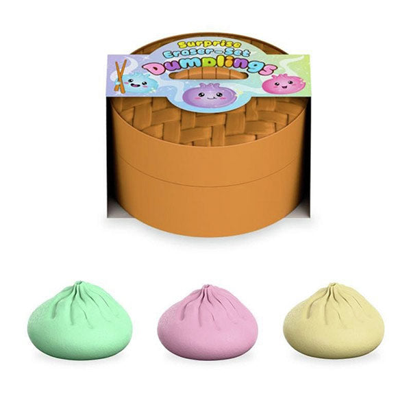 Set 3 Dumplings Gomas De Borrar