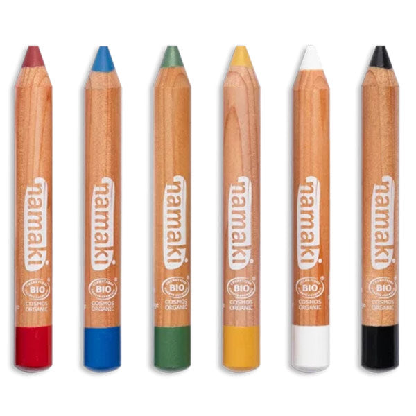 Set 6 Lápices Maquillaje Orgánico Namaki Arcoíris
