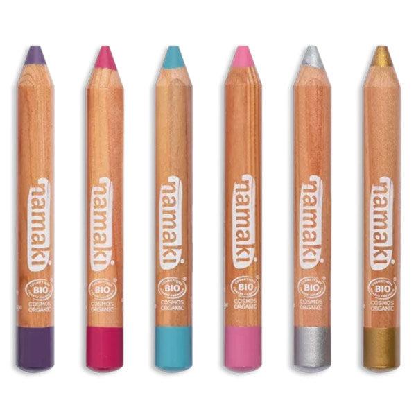 Set 6 Lápices Maquillaje Orgánico Namaki Mundo Encantado