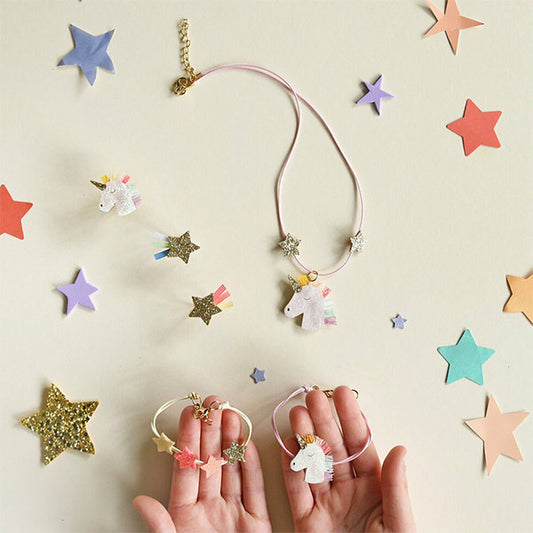 Set Anillos Rainbow Unicorn Rockahula