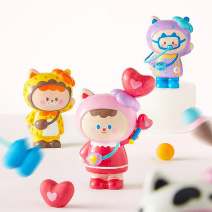 Set Artístico De Yeso Muñequitas