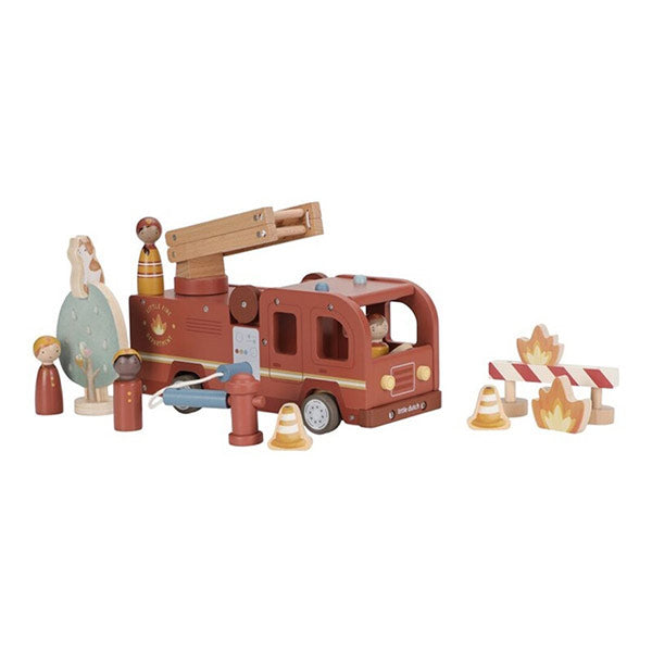 Set Bomberos Con Camión Little Dutch