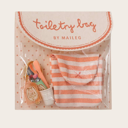 Set Cepillos De Dientes Con Bolsa Raya Roja Ratones Maileg