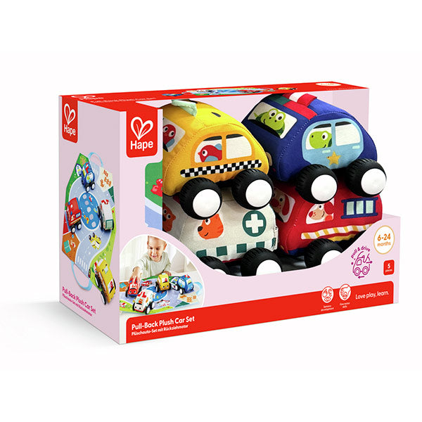 Set Coches Blanditos de Peluche Hape