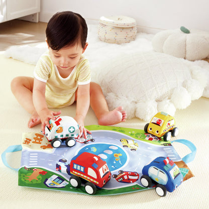 Set Coches Blanditos de Peluche Hape