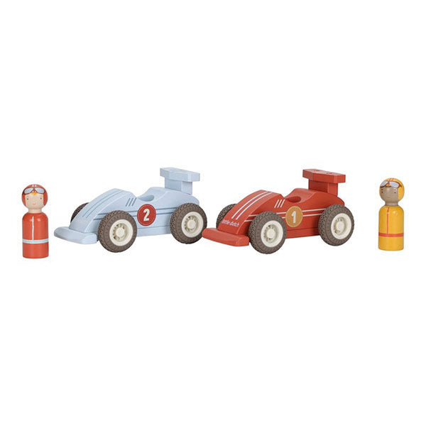 Set Coches Carrera Retroceso Little Dutch