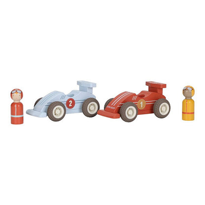 Set Coches Carrera Retroceso Little Dutch