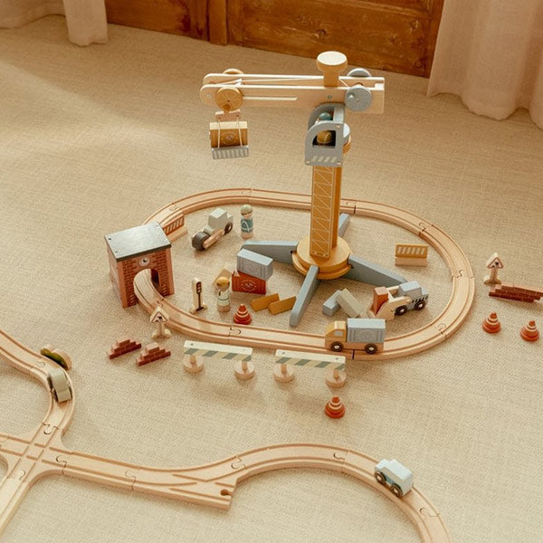 Set Construcción Con Grúa Little Dutch