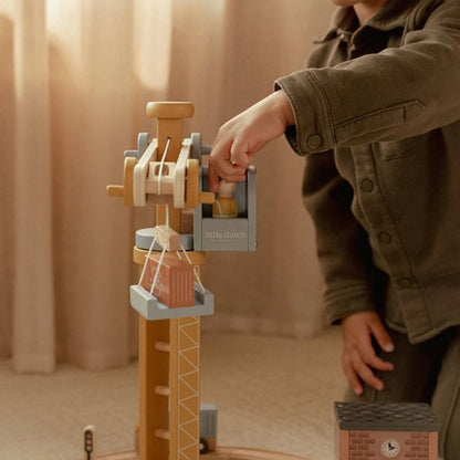 Set Construcción Con Grúa Little Dutch