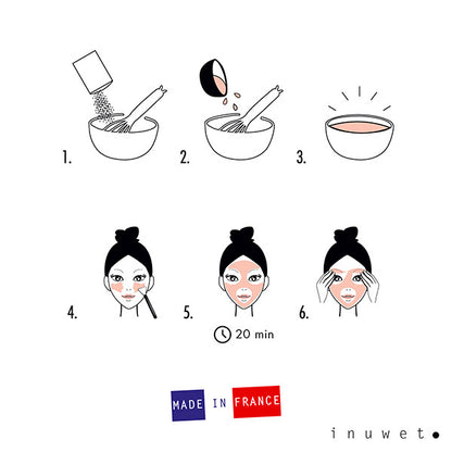 Set DIY Mascarilla Facial Peel-off En Polvo Inuwet