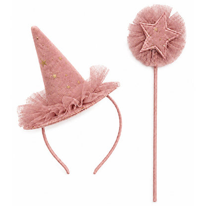 Set De Fiesta Pequeña Bruja Rosa Oscuro