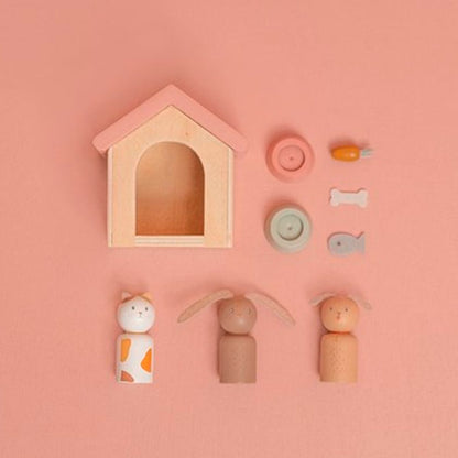 Set Mascotas Casa Muñecas Little Dutch