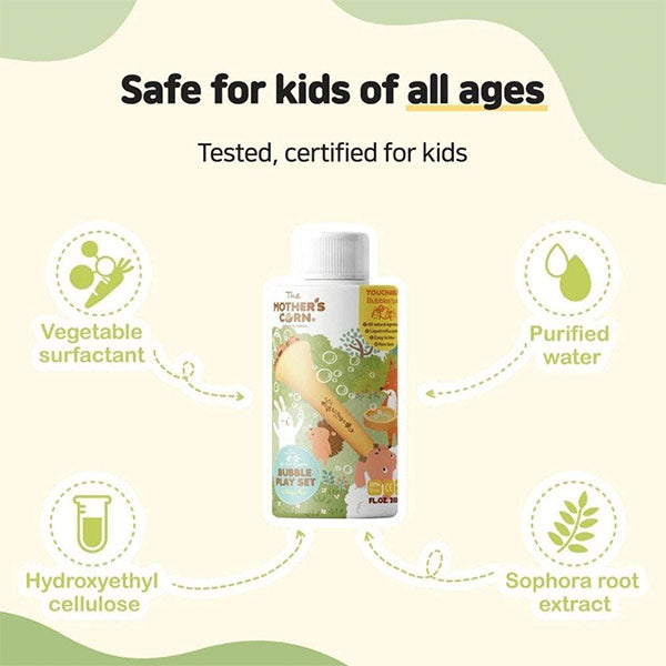 Set Pompero Antiderrames + Líquido Touchable Bubbles