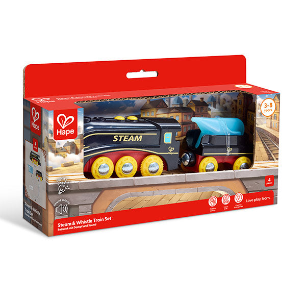 Set Tren de Vapor Con Silbato Hape