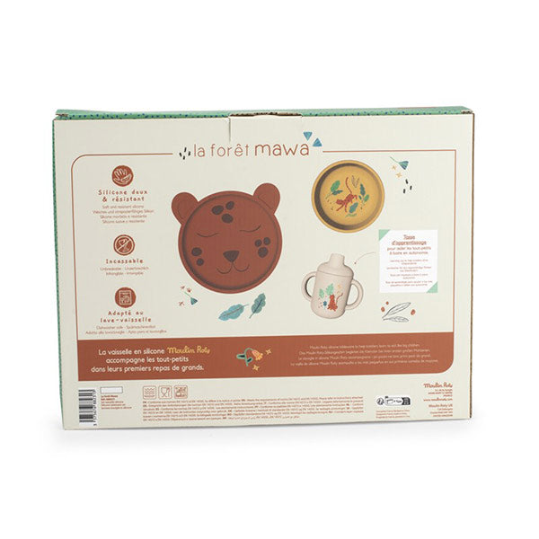 Set Vajilla Silicona Foret Mawa Moulin Roty