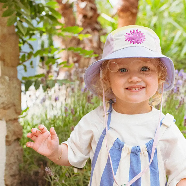 Sombrero KiEtLa Camper Amarillo Rosa Morado 6-12 meses