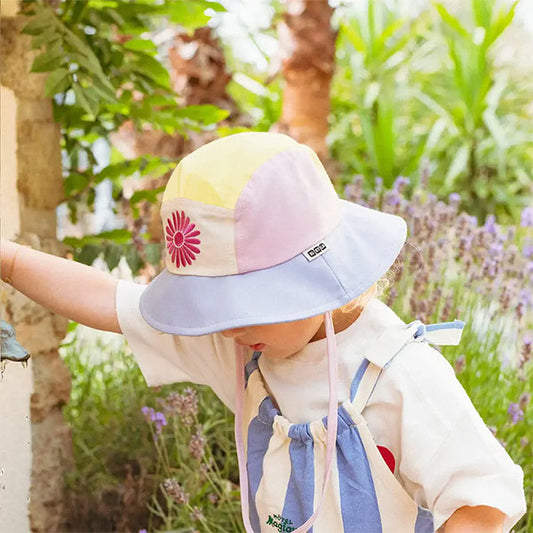 Sombrero KiEtLa Camper Amarillo Rosa Morado 1-2 años