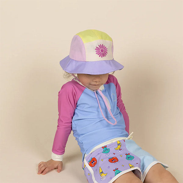 Sombrero KiEtLa Camper Amarillo Rosa Morado 6-12 meses