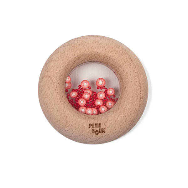 Sonajero Mordedor Sensory Donuts Tomatoes Petit Boum