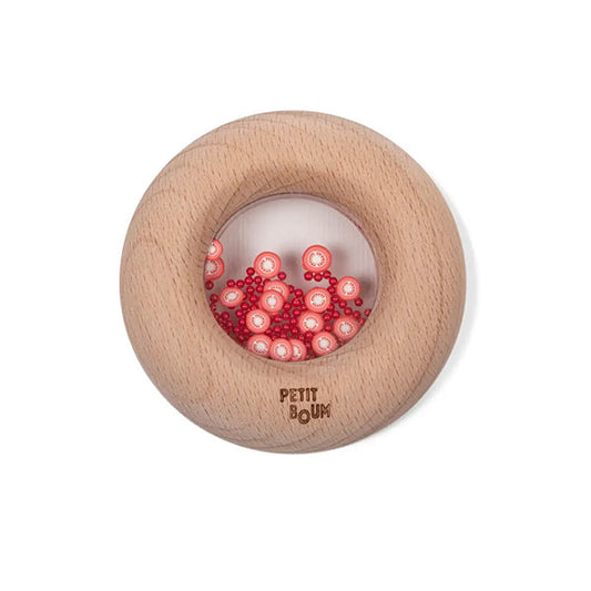 Sonajero Mordedor Sensory Donuts Tomatoes Petit Boum