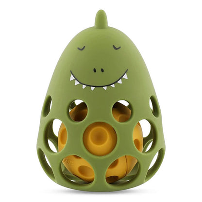 Sonajero Sensorial Silicona Dino Trixie