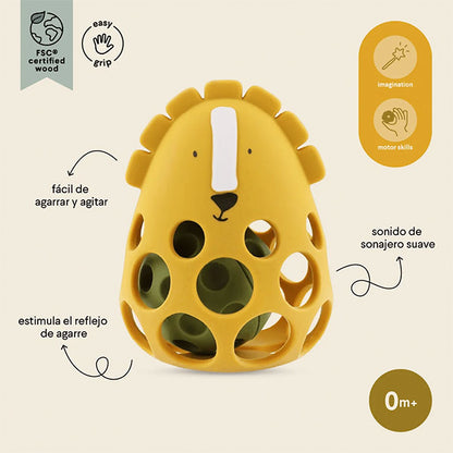 Sonajero Sensorial Silicona León Mr Lion Trixie