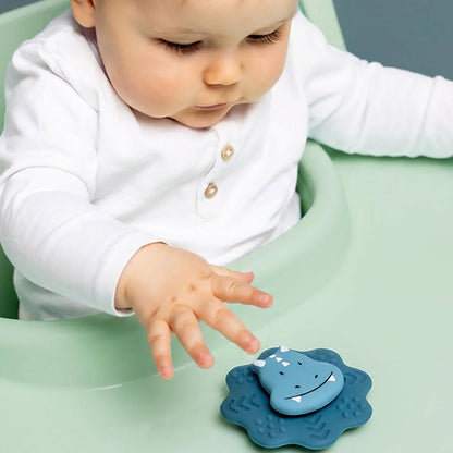 Spinner Mordedor De Silicona Con Ventosa Triceratops Trixie