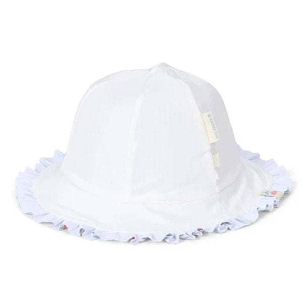 Gorro Playa Reversible Little Dutch Flowers Azul