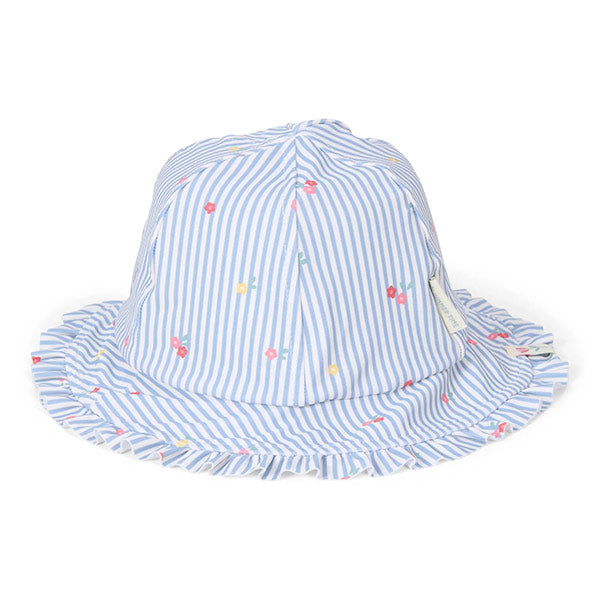 Gorro Playa Reversible Little Dutch Flowers Azul