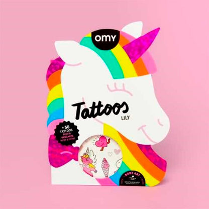 Tattoos OMY Unicornio Lilly