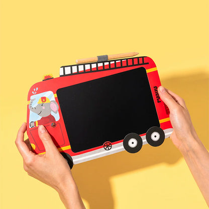 Tableta LCD Dibujo Camión Bomberos Puquu