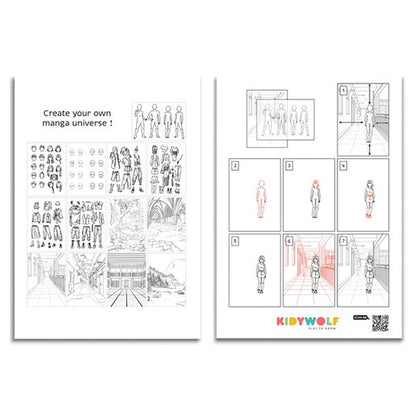 Tableta Luminosa KidyDraw-Pro Azul Kidywolf