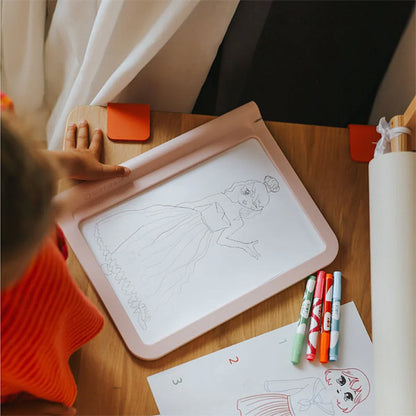 Tableta Luminosa KidyDraw-Pro Rosa Kidywolf