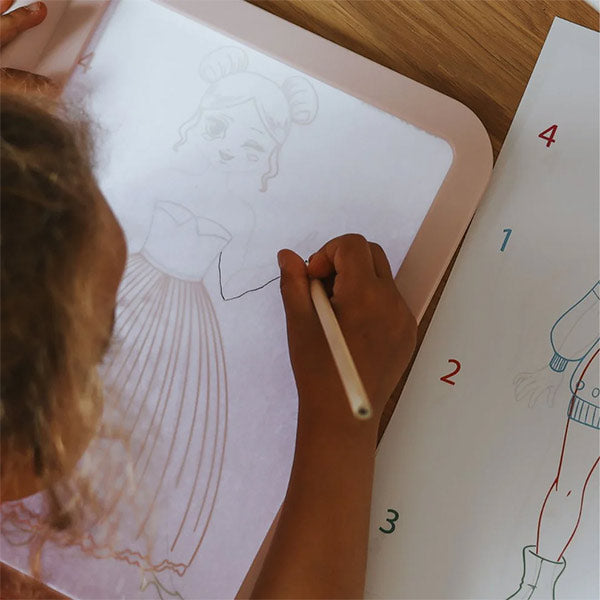Tableta Luminosa KidyDraw-Pro Rosa Kidywolf